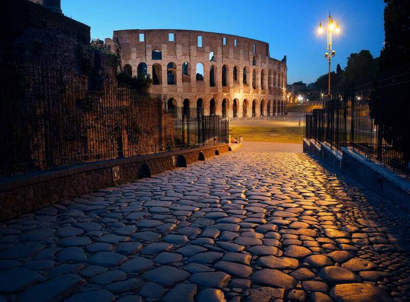 colosseum at night