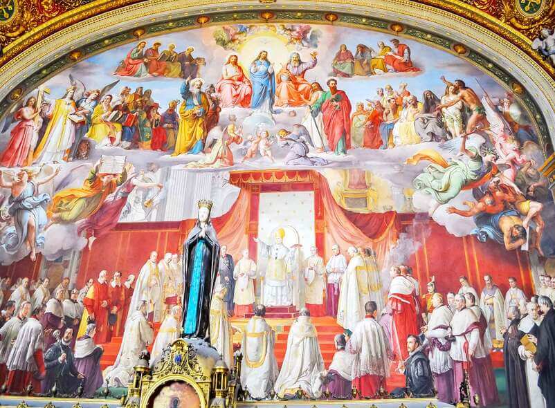 The ceiling of the Sistine Chapel is one of Michelangelo's most famous works.