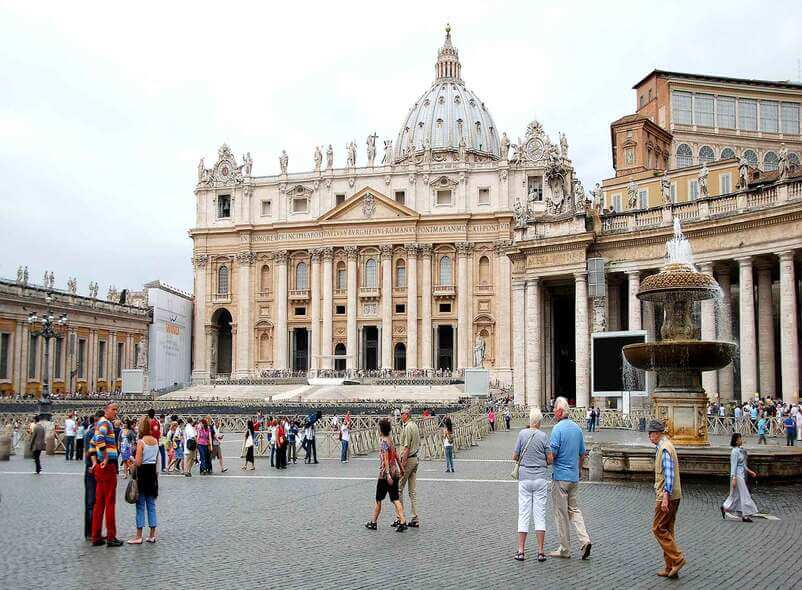 Saint Peter's Basilica in the Vatican City is the largest church in the world