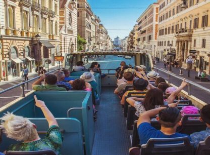 Explore the culture and historic wonders of Rome with a sightseeing bus tour.