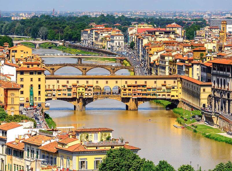 See the amazing view of the Ponte Vecchio Florence in Italy