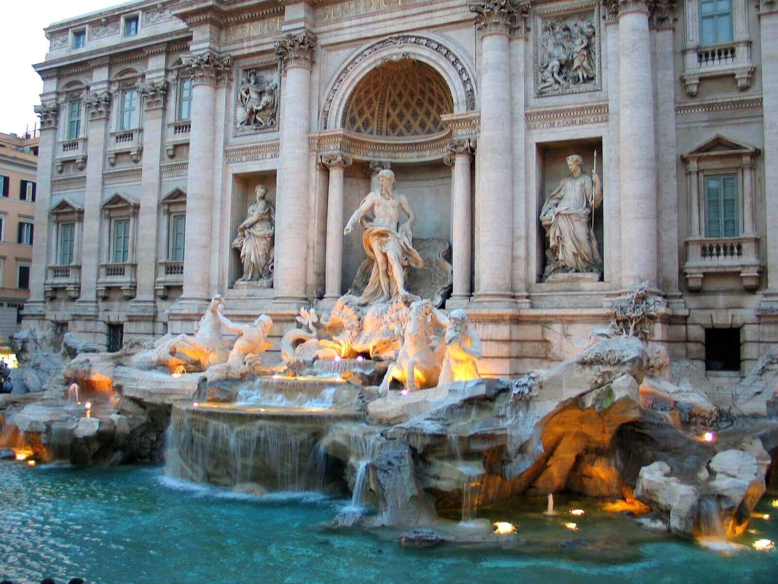 Trevi Fountain is the most astonishing beautiful fountain in Rome