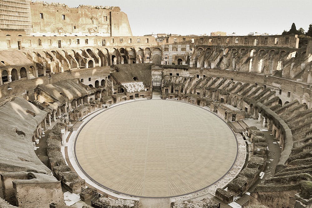To see the sand-covered wooden floor stay with Rome Tour Tickets