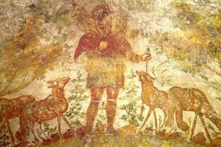 Domitilla Catacomb is one of the most ancient underground cemeteries in Rome