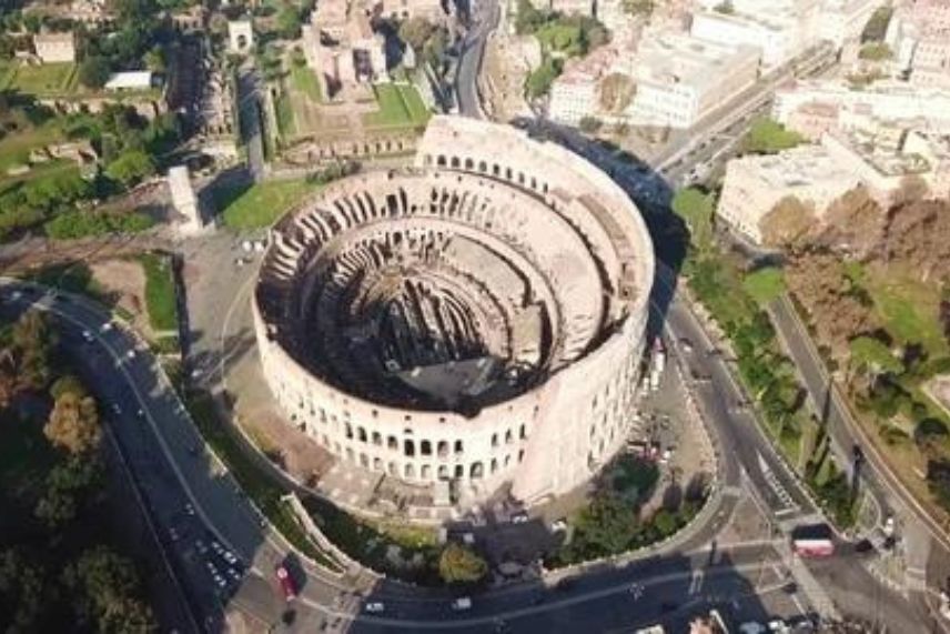 The Colosseum is the largest amphitheatre built during the Roman Empire